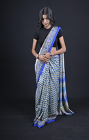 Madhubani with Indigo Anchal